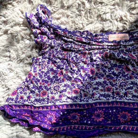 URBAN OUTFIITERS “BAND OF GYPSIES” BOHO OVER THE SHOULDER TOP - Picture 7 of 8